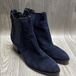 rag & bone Navy Suede Ankle Boots